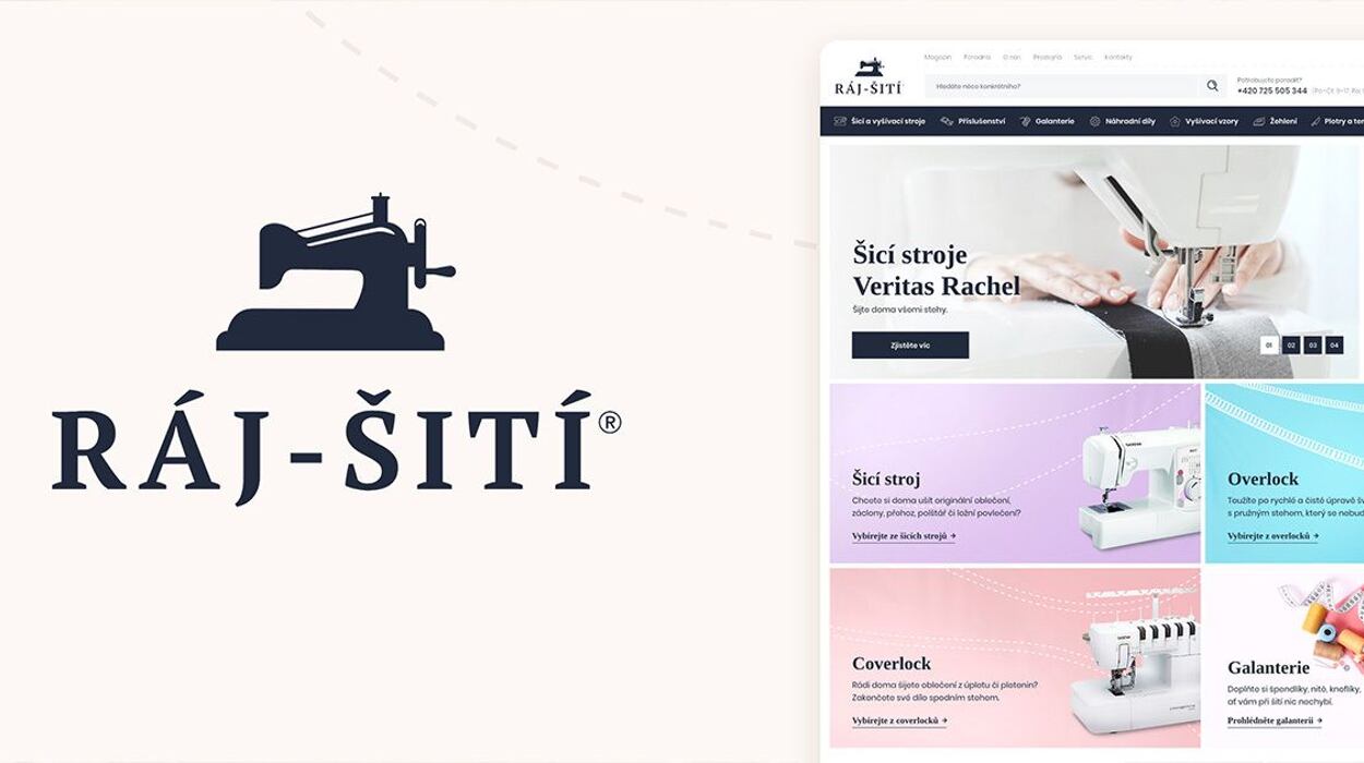 Nové logo i e-shop pro největšího prodejce šicí techniky