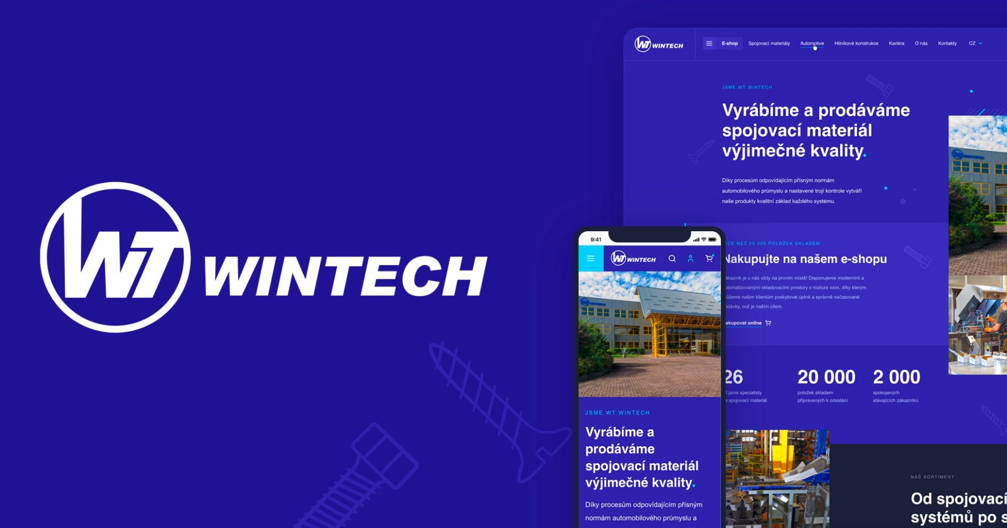 Spojili jsme brandový web a shop největšího dodavatele spojovacích materiálů