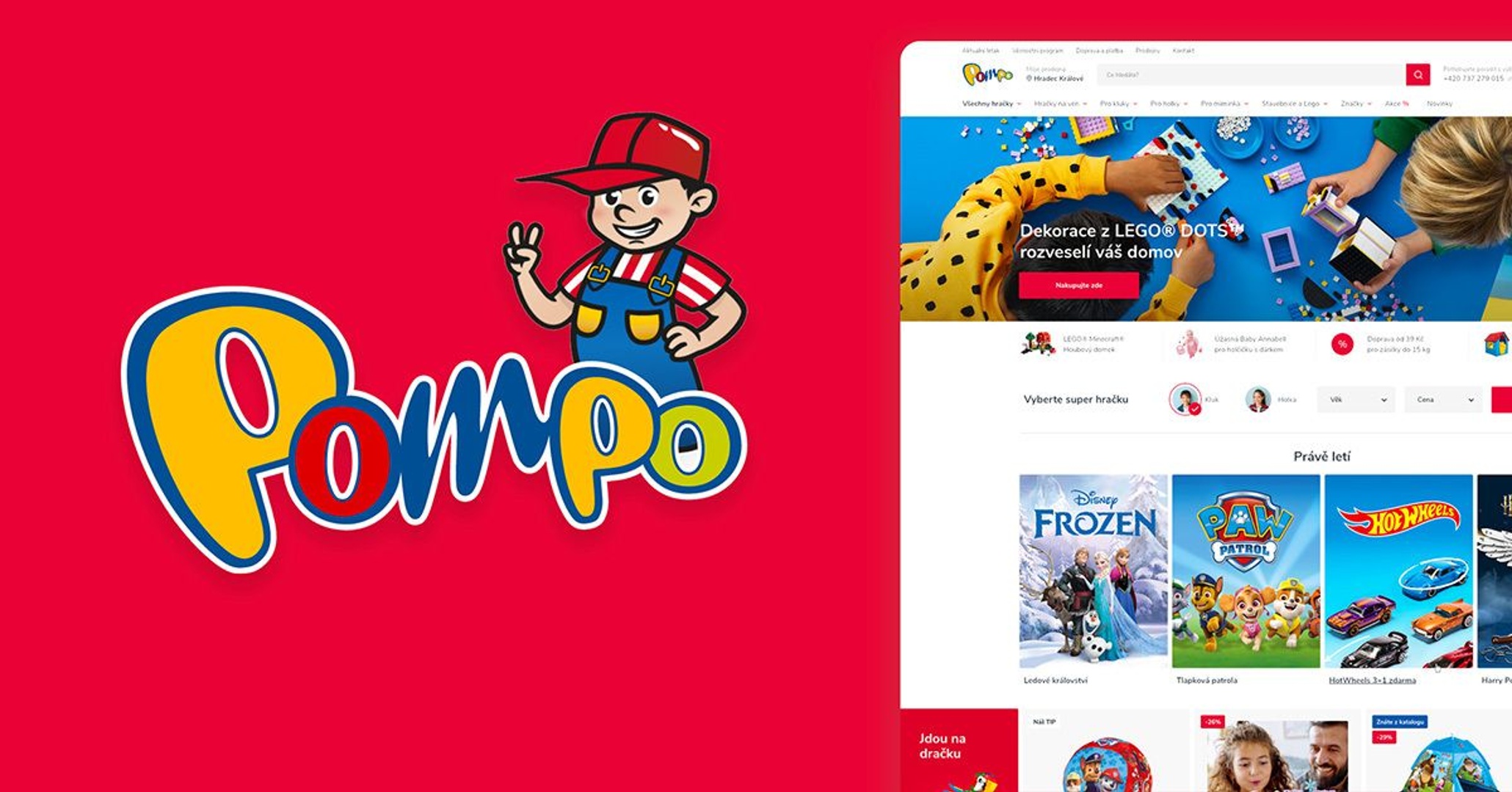 Nový e-shop Pompo s napojením na více než 80 prodejen